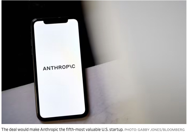 AI Startup Anthropic Raising Funding Valuing It at $60 Billion